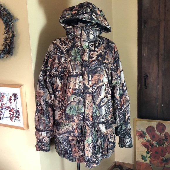 CABELA’s Mens Size Large Tall FLEECE Camo Hunting Fishing Camp Outdoor Warm Cozy